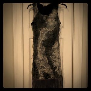 Black and white flapper dress costume